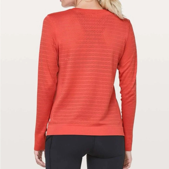 Lululemon 6 Breeze By Long Sleeve *Squad
Aries orange/red perforated long sleeve - Picture 2 of 10